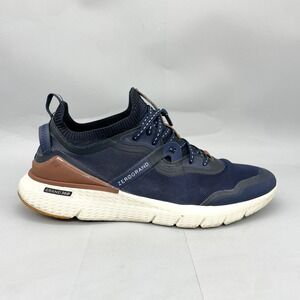 Cole Haan Mens 12M Zerogrand Overtake 360 Runner Navy Blue Mesh Shoes Sneakers